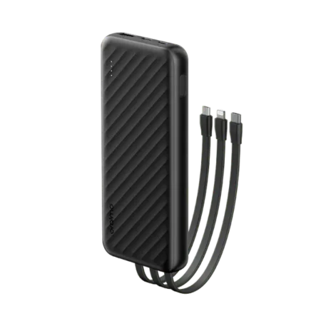 Oraimo Slice Link 10000mAh | 12W Fast Charge 3 in 1 Portable Powerbank with Built-in Lightning & Type-C & Micro USB Cable