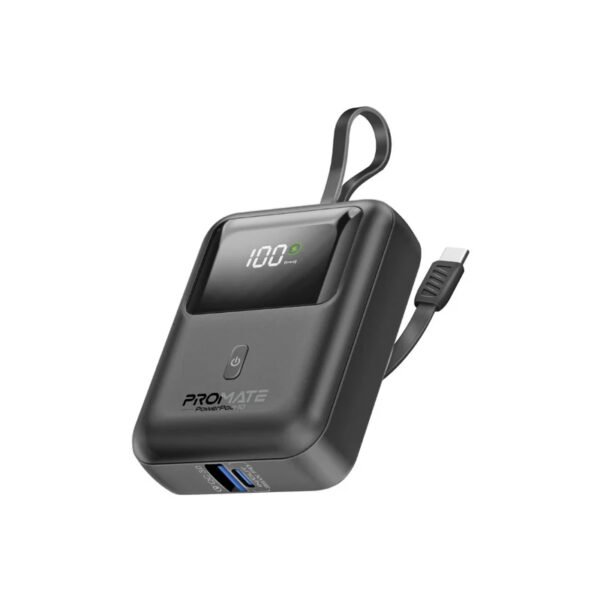 Promate PowerPod-10 10000mAh Ultra-Compact Portable Power Bank