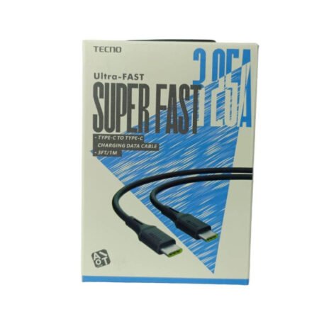 TECNO 325A Super-fast Charger Type C to Type C Cable